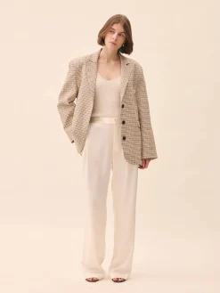 Weekend Blazer Checked Oat